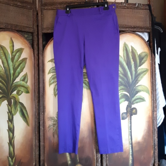 Lauren Ralph Lauren Pants - Lauren RL purple side zip pants